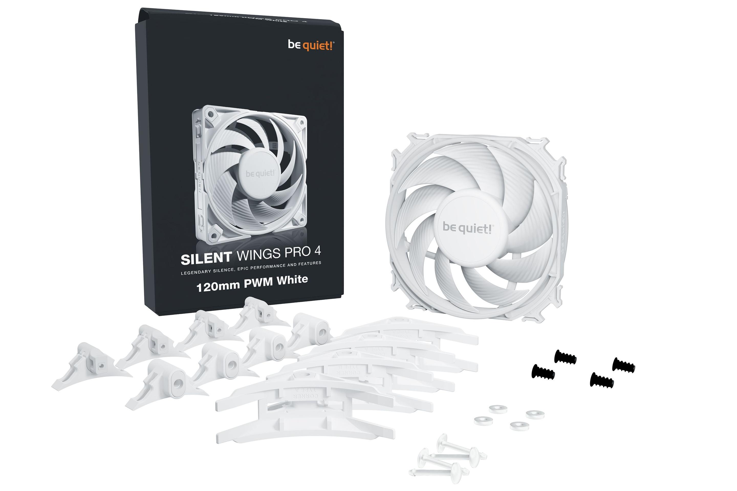Ventoinha para Caixa PC BE QUIET! SILENT WINGS PRO 4 120mm PWM (Branco), miniatura 5