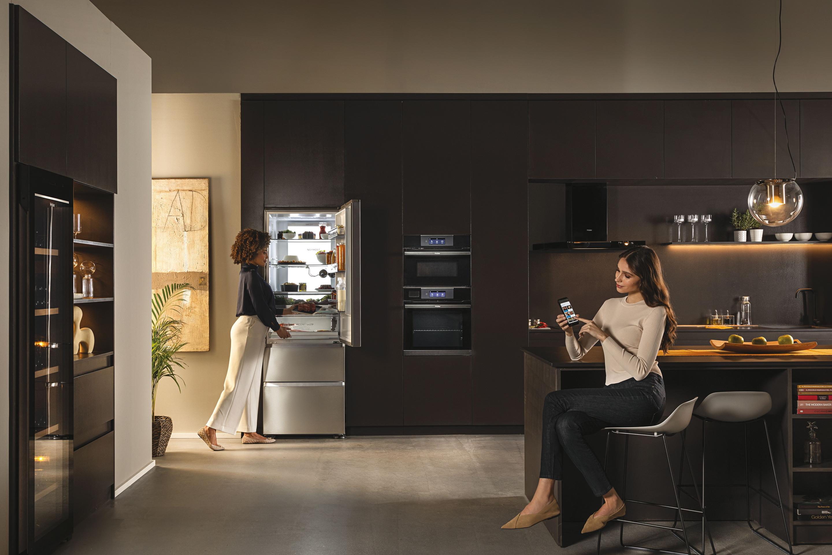 Frigorífico Combinado Independente HAIER HTW7720BNMM (486 l - hOn - 200,6x70x67,5 cm - Prateado) — miniatura 12