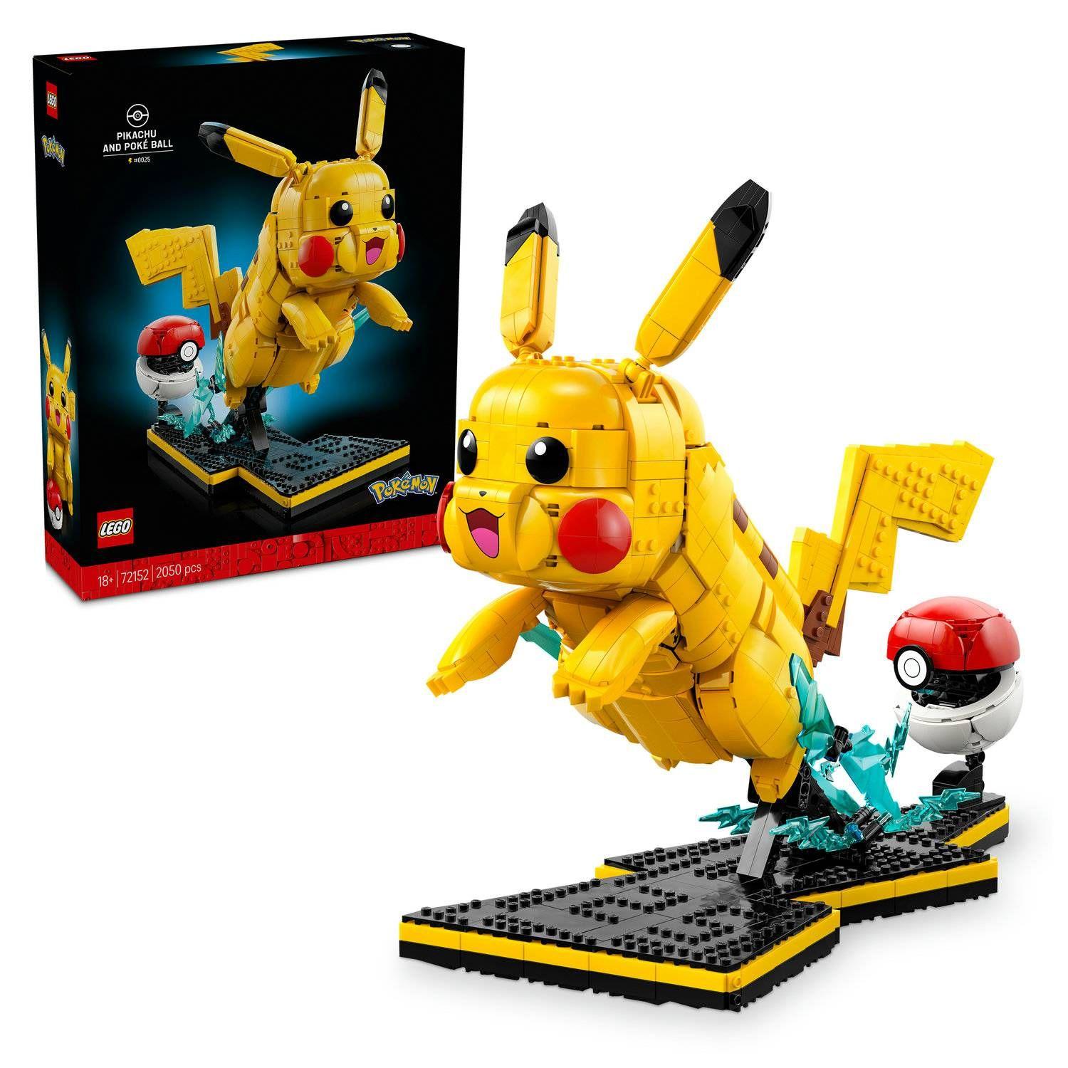 LEGO 72152 Pokémon Pikachu e Pokébola (18+ anos - 2050 peças), miniatura 3