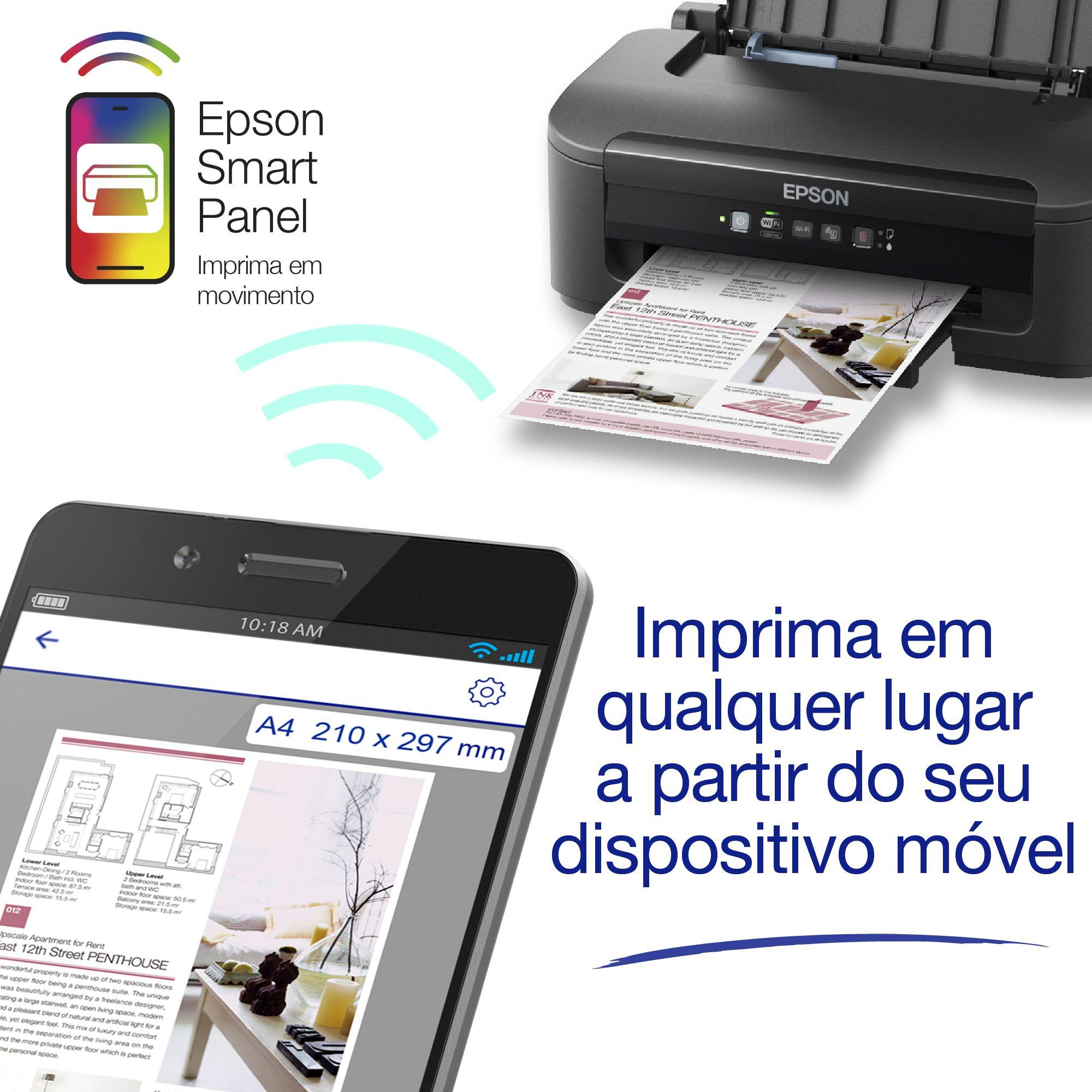 Impressora de Jato de Tinta EPSON WorkForce WF-2110W (A4 - Impressão - 100 folhas - Preto), miniatura 6