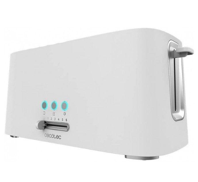 Torradeira CECOTEC Toast&Taste 16000 Extra Double (1630 W - 4 fatias - Removível - Branco)