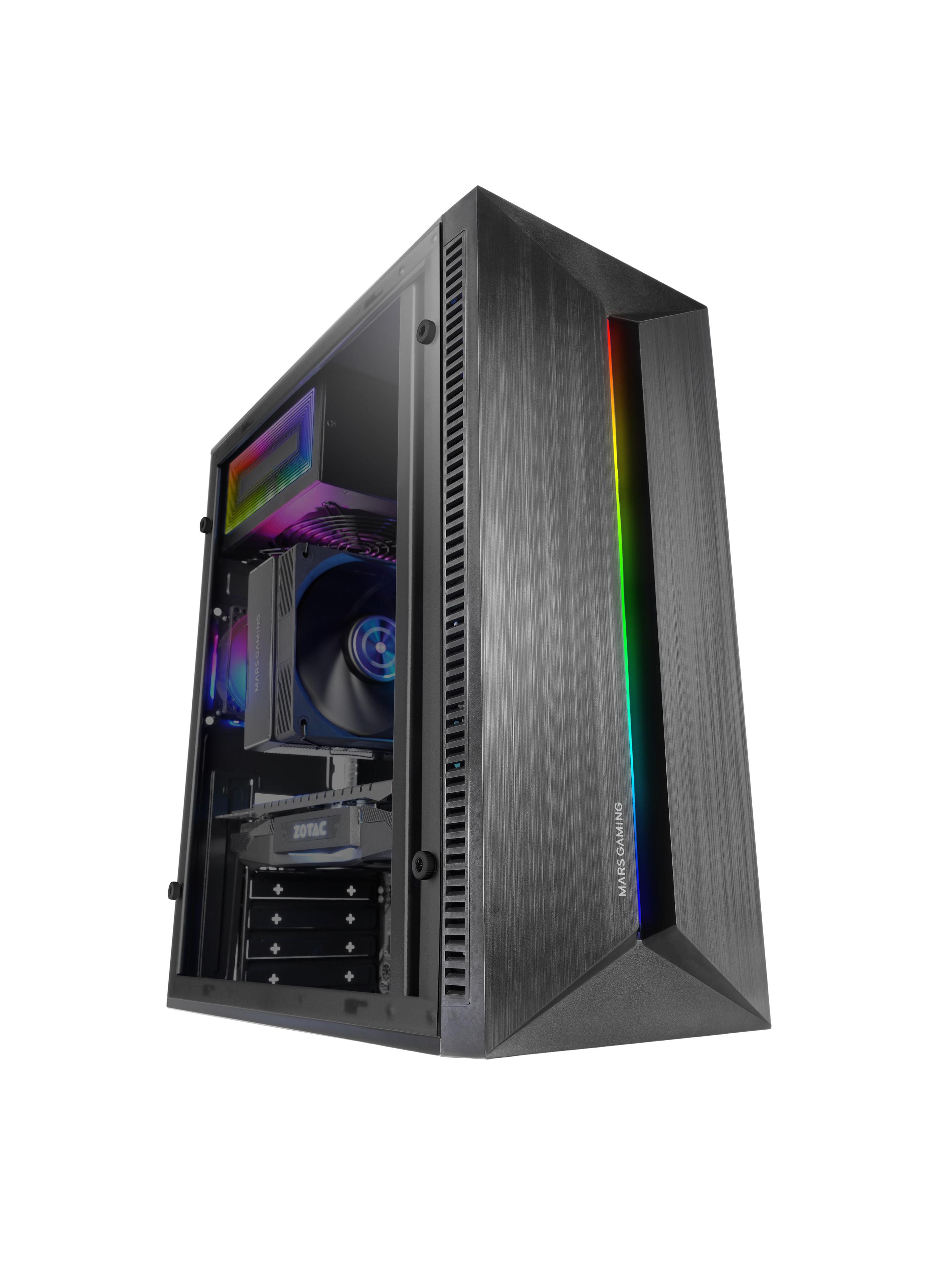 Caixa PC MARS GAMING MC-BLAZE (ATX, micro-ATX, Mini-ITX - Torre média - 15 cm - Preto) — miniatura 4