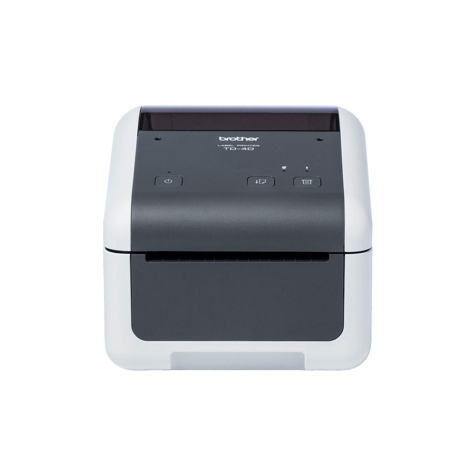 Impressora de Etiquetas e Talões BROTHER TD-4425DN (AC, USB - Com fios - Cinzento e Branco)