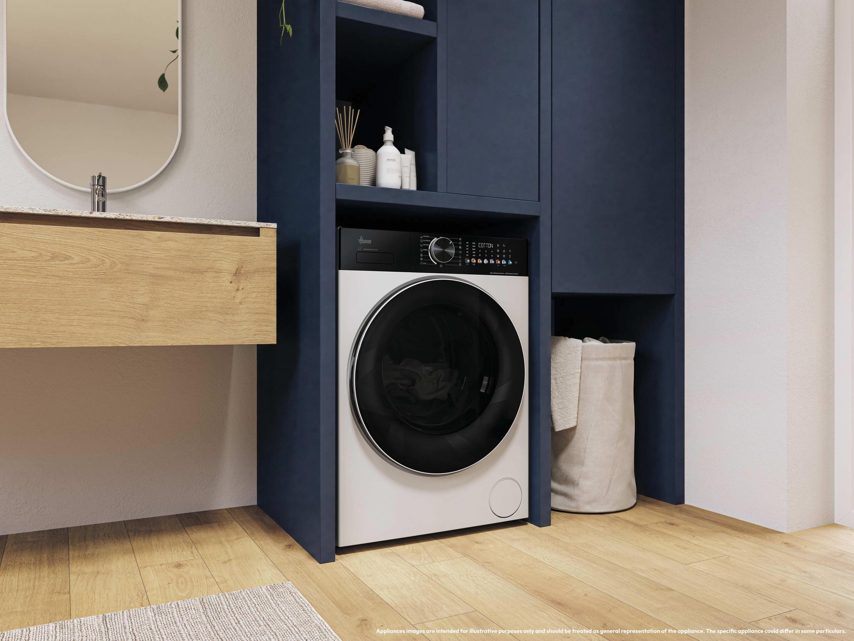 Máquina de Lavar Roupa Independente HOOVER H5W410BL10UHS (1400 RPM - B - A - Branco), miniatura 9