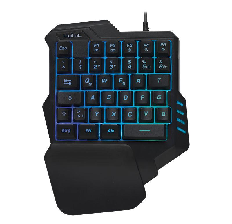 Teclado LOGILINK ID0181 (Inglês - Mini - USB - Preto) — miniatura 2
