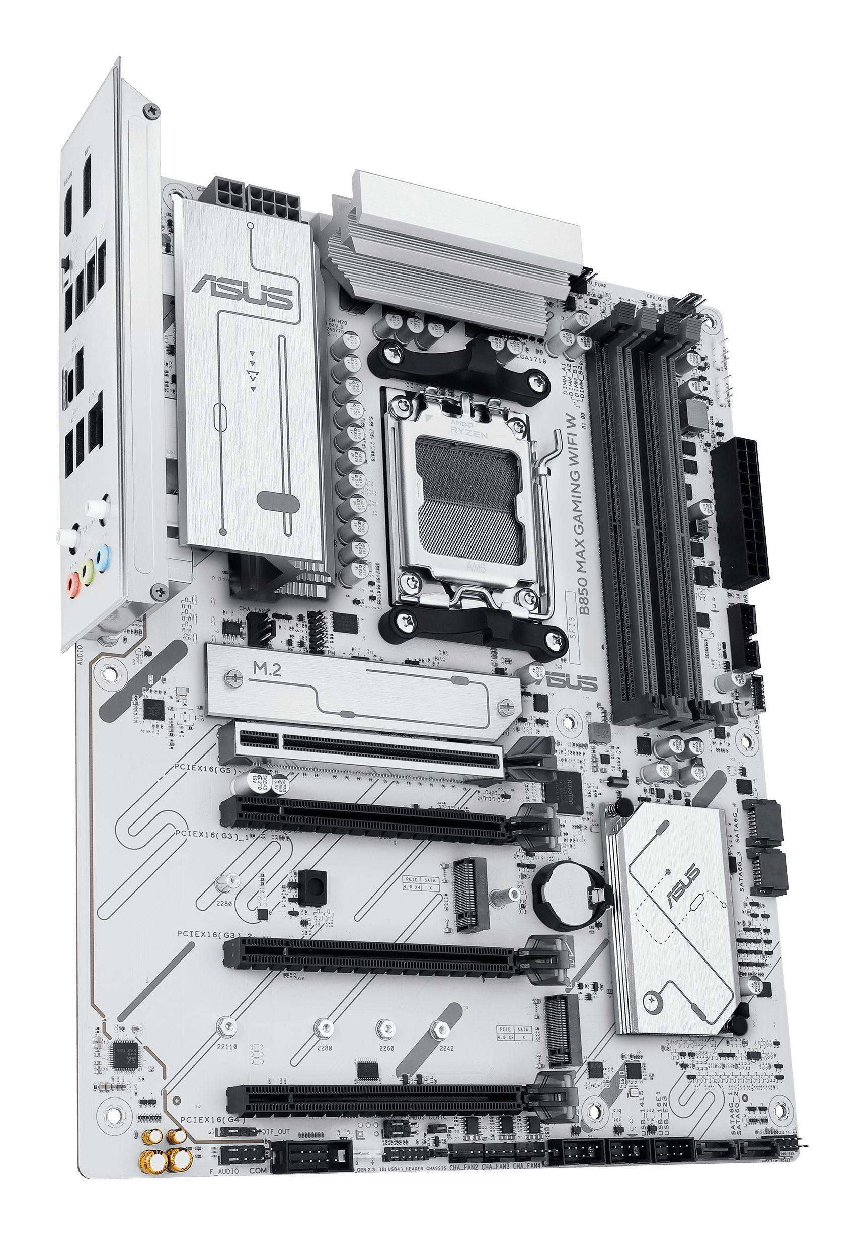 Motherboard ASUS B850 MAX GAMING WIFI W (AM5 - ATX - Duplo canal - Branco), miniatura 4