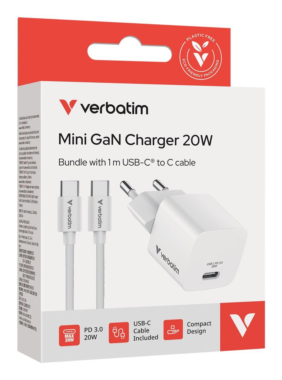 Carregador de Dispositivos Móveis VERBATIM 32396 (20 W - Power Delivery 3.0 - Branco), miniatura 8