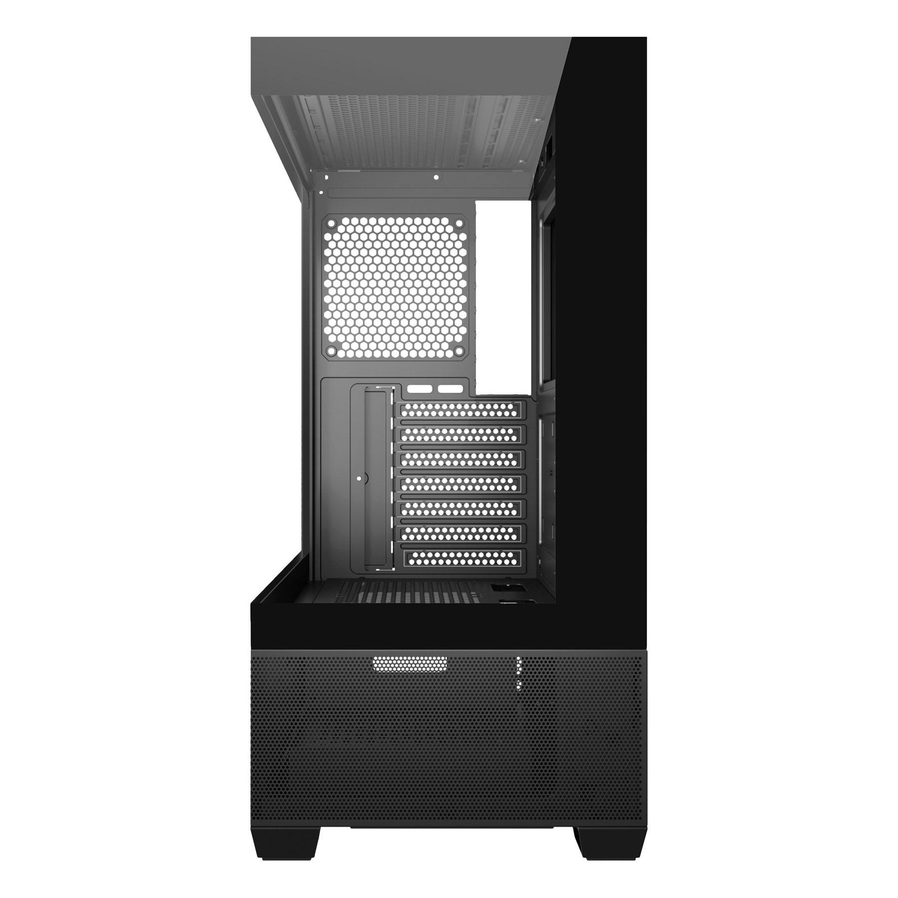 Caixa PC UNYKACH Revelat (ATX, ITX, micro ATX - Midi Tower - ATX, ITX, Micro-ATX - Preto) — miniatura 2