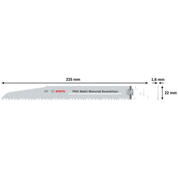 Conjunto de Lâminas de Serra Sabre BOSCH S1110VF (Bimetal), miniatura 5