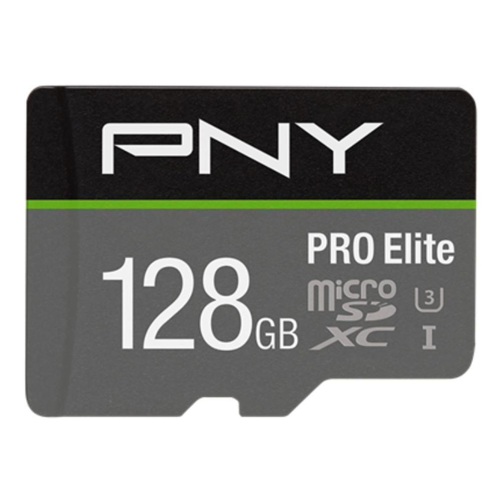 Cartão de Memória PNY PRO Elite SDU128V31100PRO (128GB - Classe 10 - 100 MB/s - Preto e Cinzento)