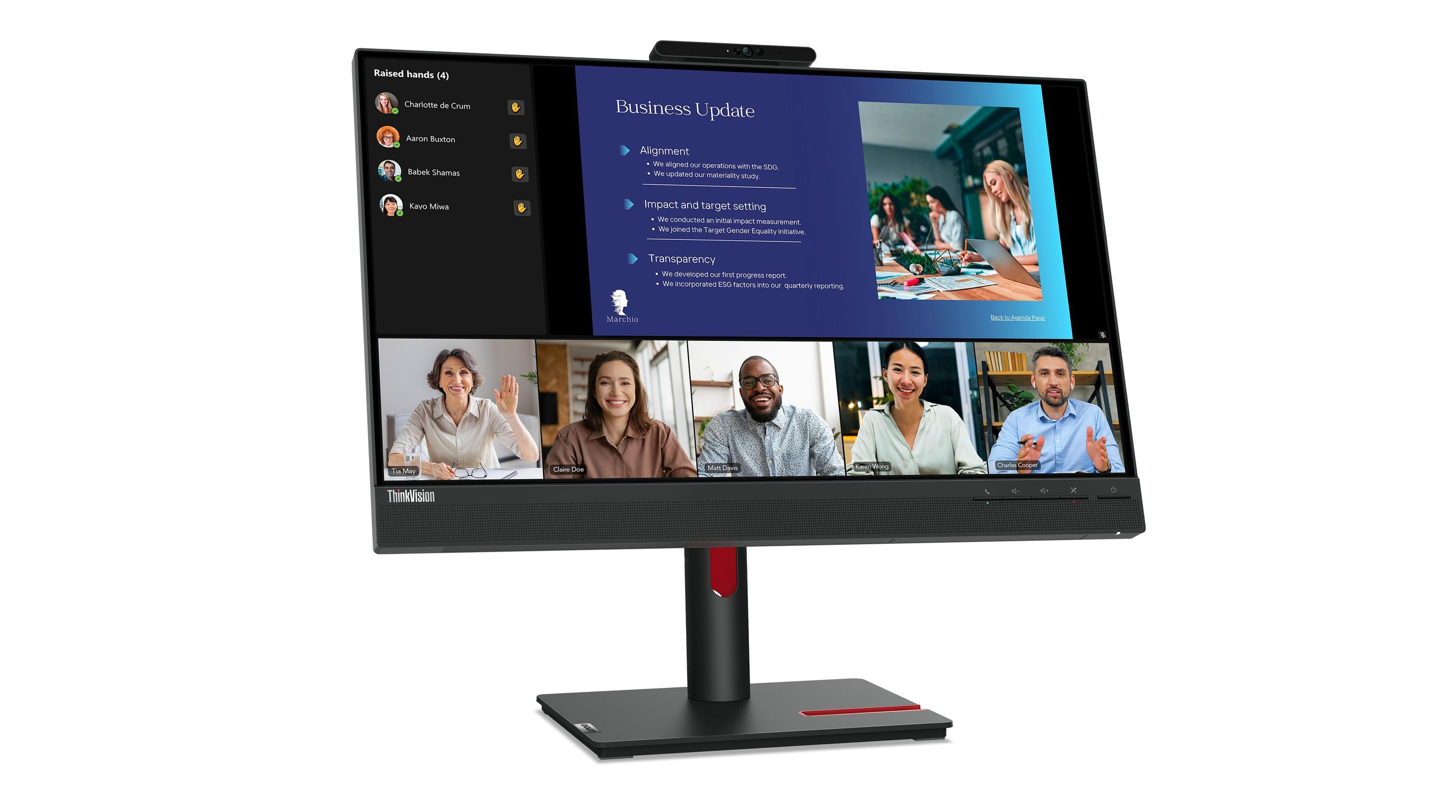 Monitor LENOVO ThinkVision T24v-30 (23,8" - IPS - 75 Hz - Preto) — miniatura 10