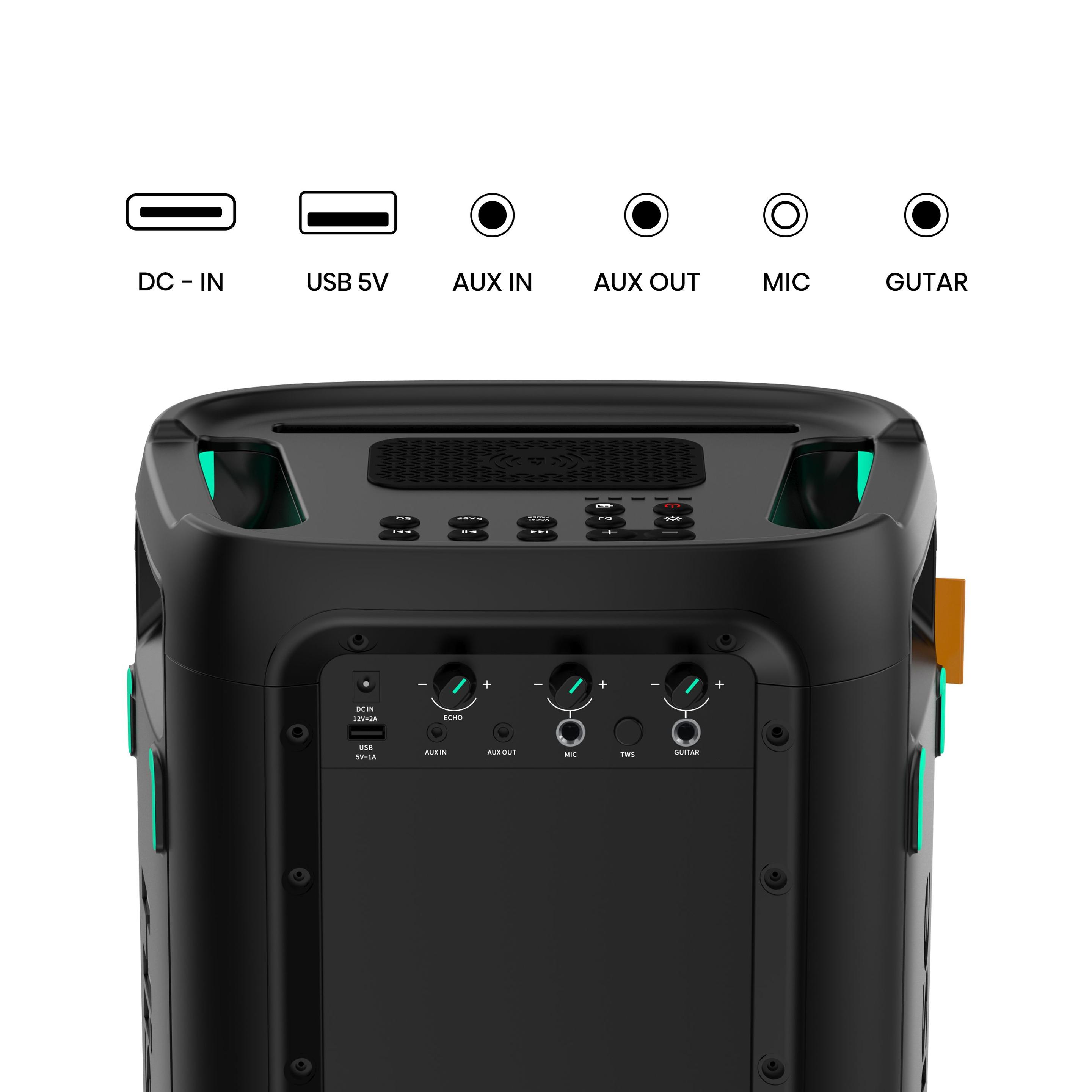 Coluna de Festa HISENSE Party Storm (300 W - IPX4 - Sem fios - Preto), miniatura 3