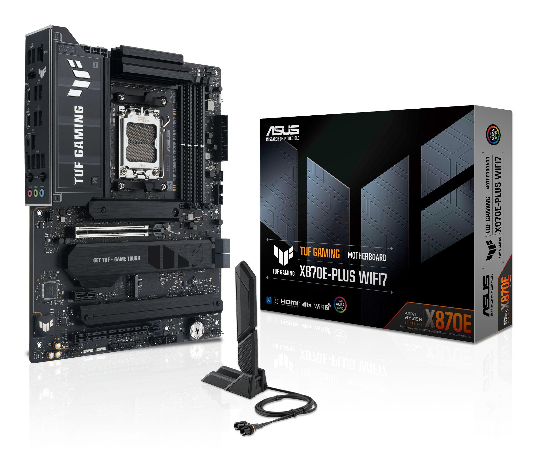 Motherboard ASUS TUF GAMING X870E-PLUS WIFI7 (AM5 - ATX - Duplo canal - Cinzento), miniatura 3