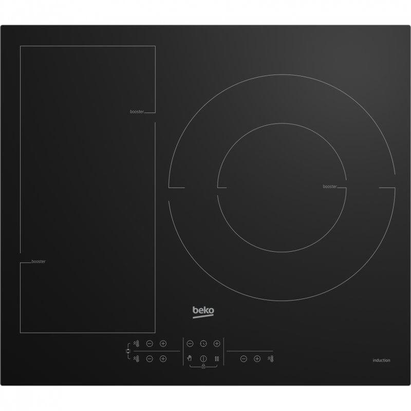 Placa de Indução Encastre BEKO HII63201FMT (3 zonas - 7200 W - Placa com zona de indução - Preto), miniatura 2