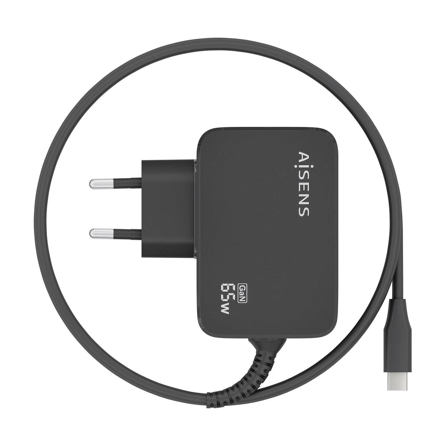 Carregador de Parede AISENS ASCH-1PD65WL033-BK (USB Type-C - Universal - Preto), miniatura 3