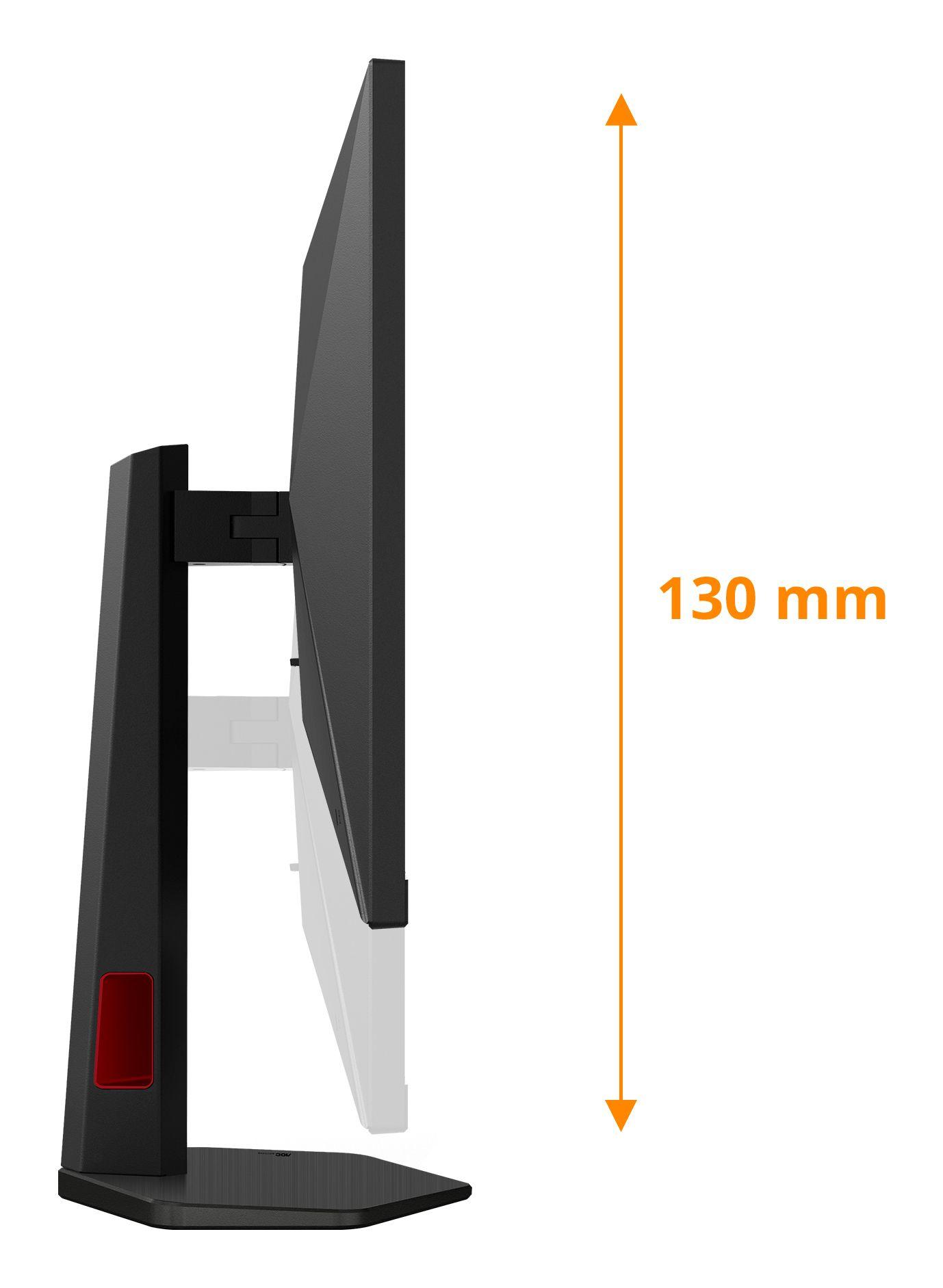Monitor AOC Q27G4SRU (27" - Fast IPS - 320 Hz - Preto/Vermelho) — miniatura 3