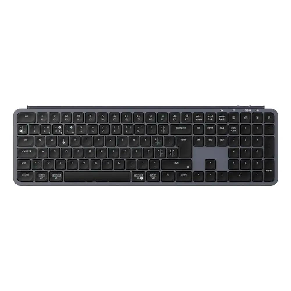 Teclado KEYCHRON B6 Pro (Inglês - Membrana - Tamanho completo - Cinza)