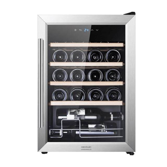 Cave de Vinhos Independente CECOTEC GrandSommelier 2050 Inox 20B (20 garrafas - 53 l - Altura 64,8 cm - Inox e Preto) — miniatura 2