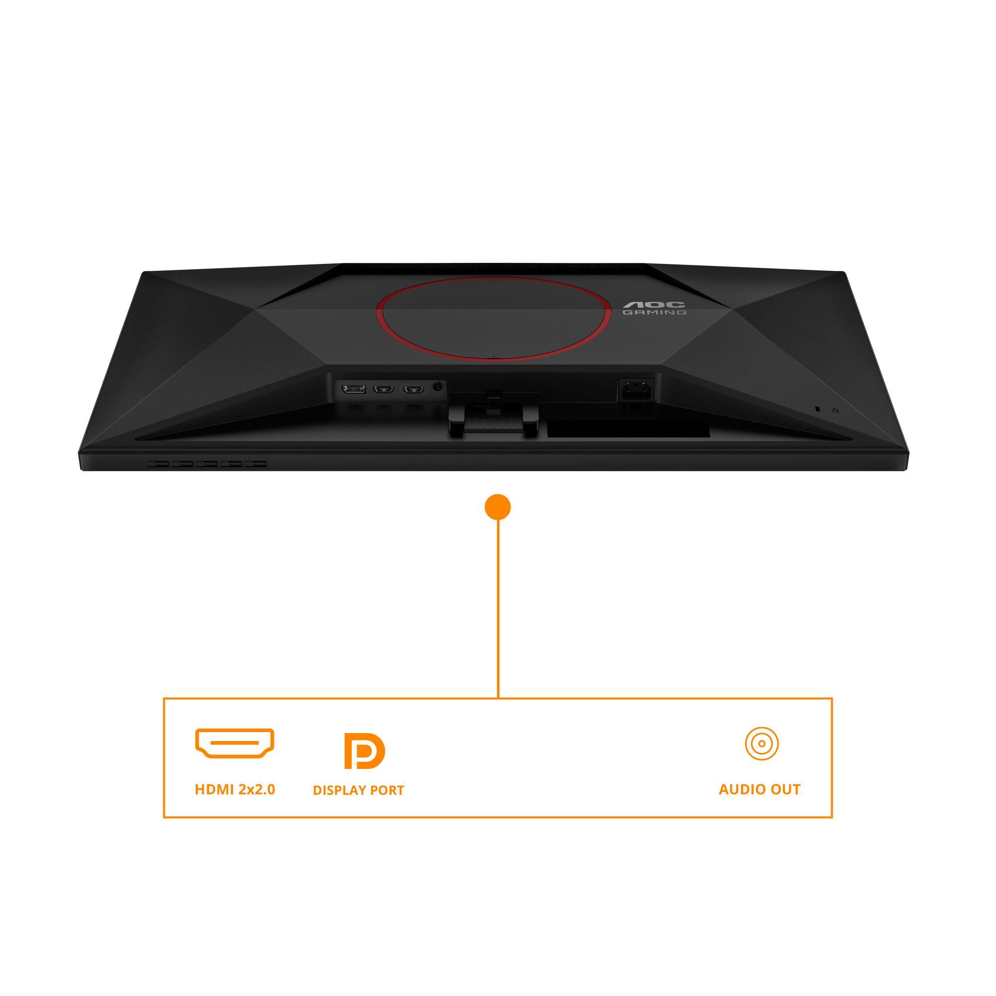 Monitor AOC Q27G42XNE (27" - Fast VA - 180 Hz - Preto e Vermelho) — miniatura 3