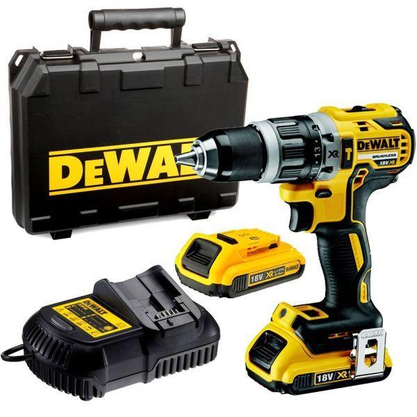Berbequim com Percussão DEWALT DCD796D2-QW (Preto/Amarelo), miniatura 2