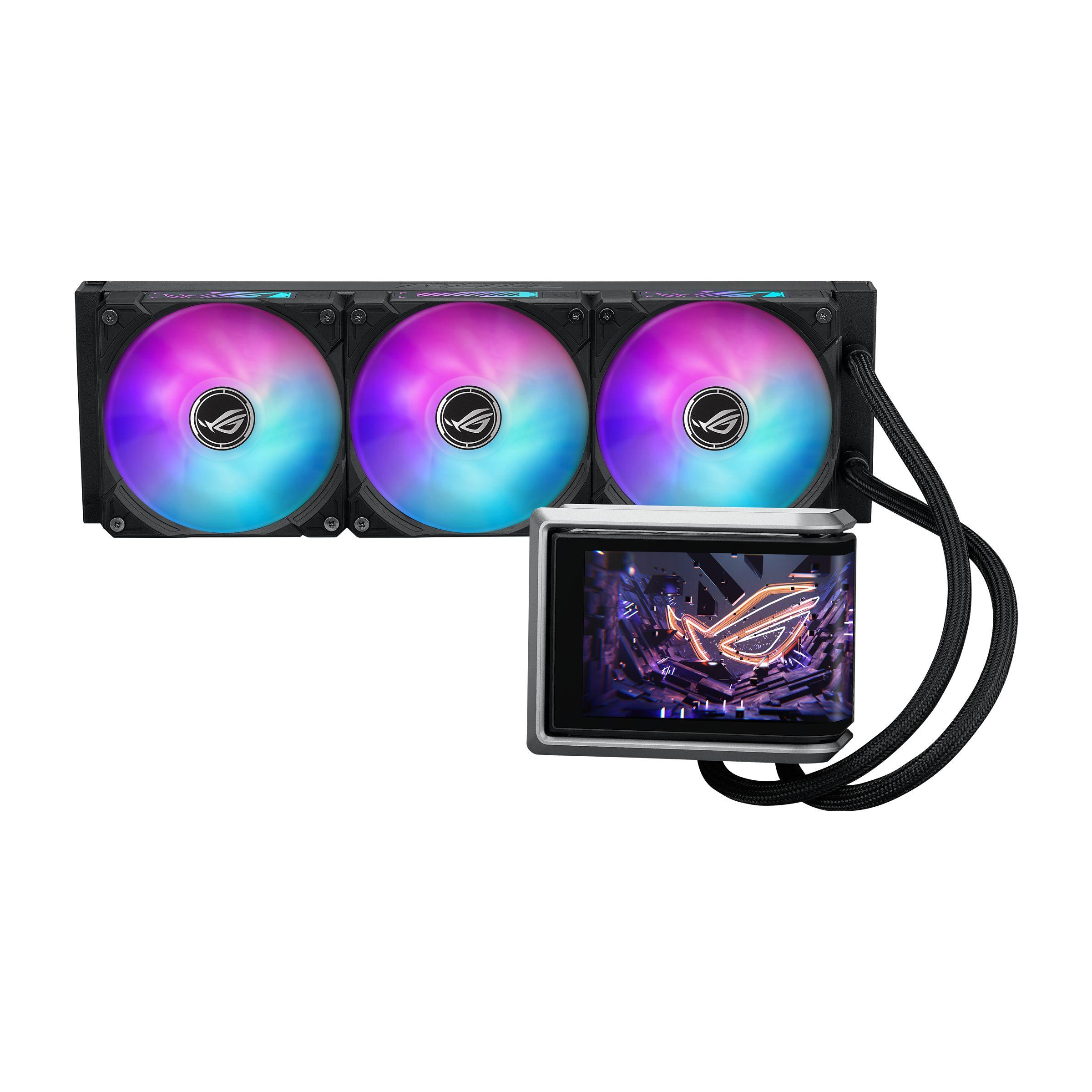 Refrigeração Líquida AIO ASUS ROG RYUO IV 360 ARGB (360 mm - Ecrã AMOLED 6,67" - Preto)