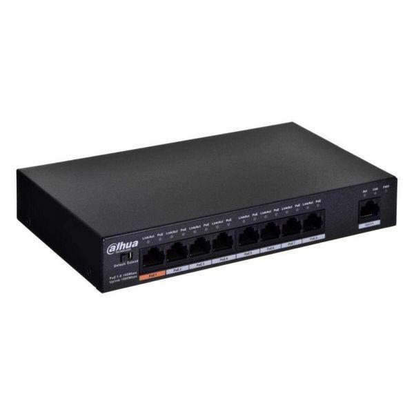 Switch de Rede DAHUA PFS3009-8ET1GT-96 (Fast Ethernet - 0,768 MB - 1,8 Gbit/s - Preto), miniatura 2