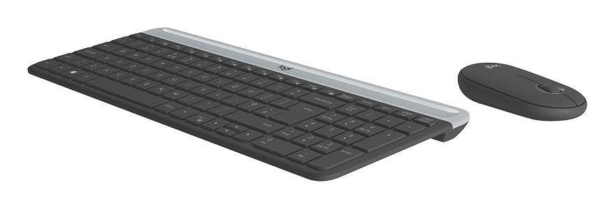 Conjunto Teclado e Rato LOGITECH MK470 (Espanhol - Tamanho completo - RF sem fios - Grafite) — miniatura 2
