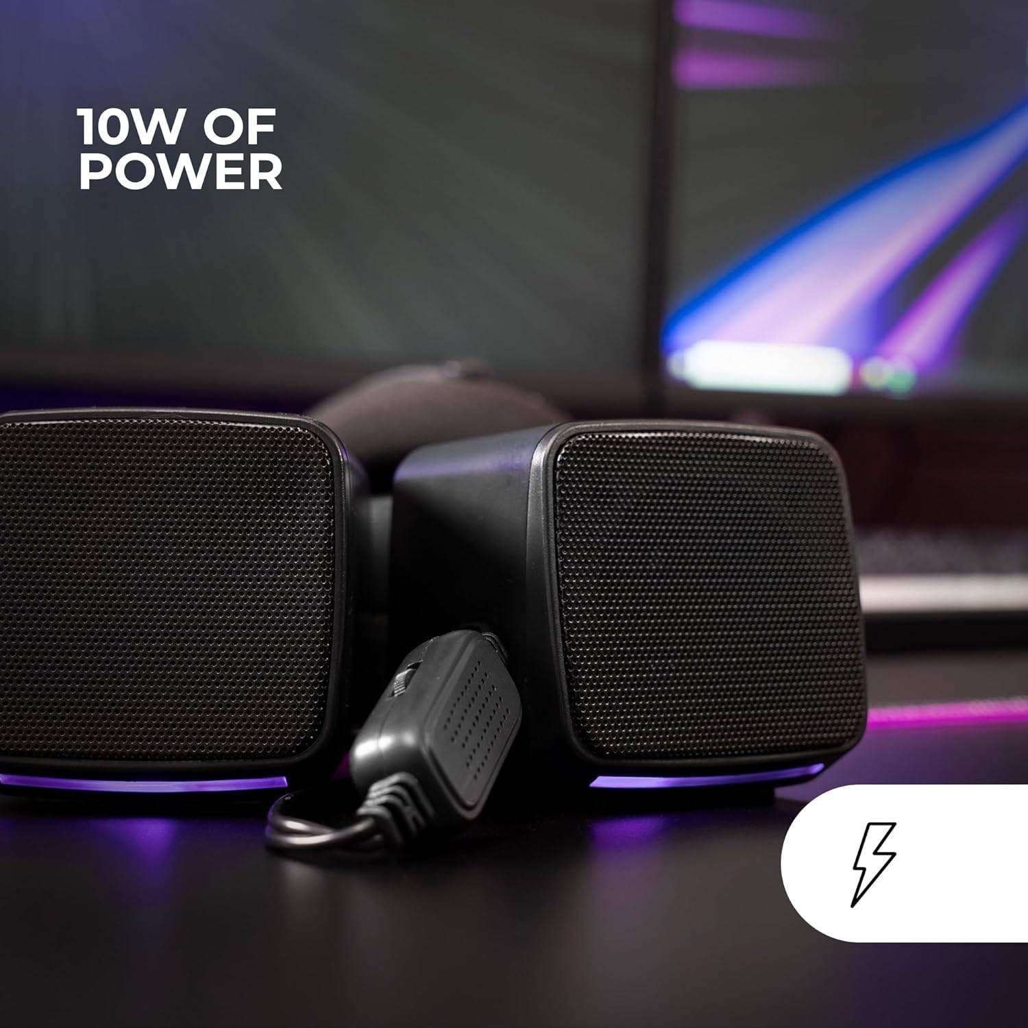 Colunas MARS GAMING MS-PRO (10 W - Com fios - Preto), miniatura 3