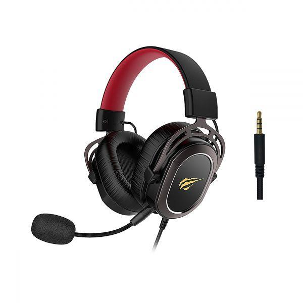 Headset Gaming HAVIT H2008D (Auscultadores - Com fios - Circumaural, fechado - Preto e Vermelho) — miniatura 4