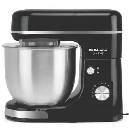 Batedeira Amassadora ORBEGOZO AM 6700 (1300 W - 5 L - Preto/Inox)