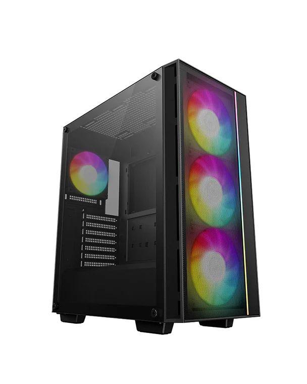 Caixa de Computador DEEPCOOL MATREXX 55 MESH V4 C (ATX, Micro ATX, Mini-ITX - ATX, PS2 - Midi Tower - Preto)