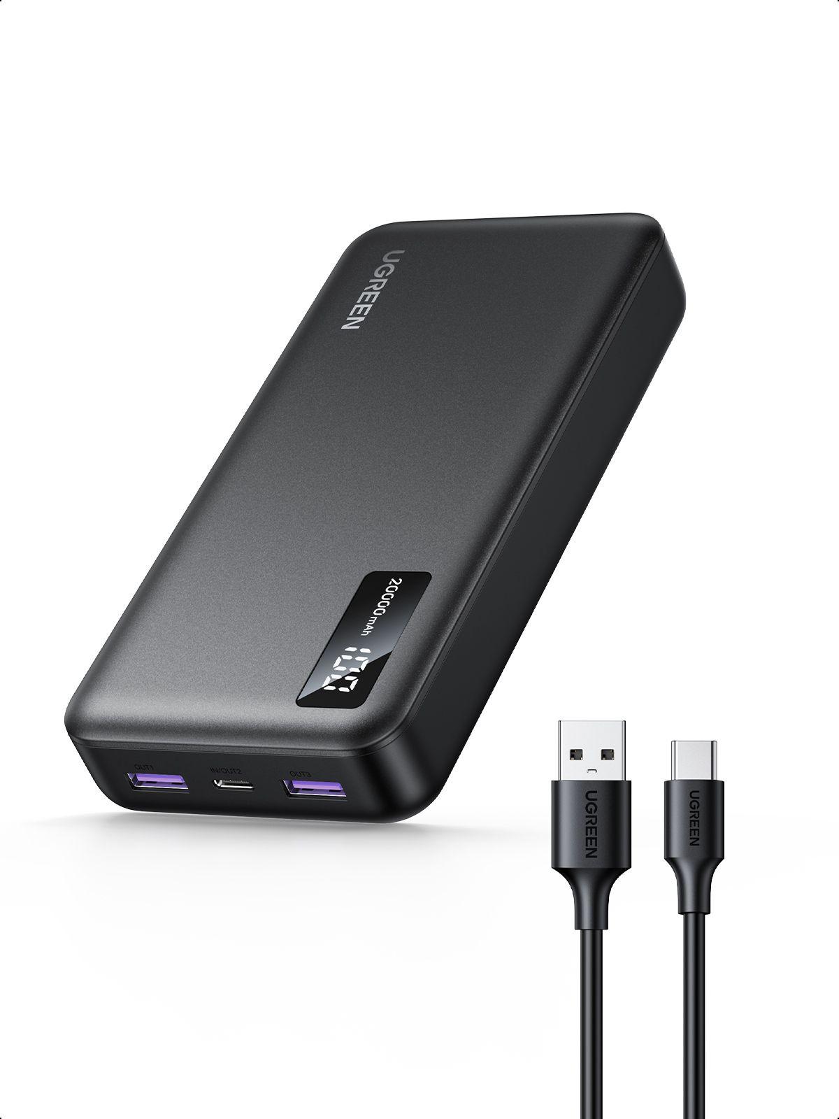 Powerbank UGREEN PB312 (20000 mAh - 22,5 W - USB Type-C - Preto), miniatura 2