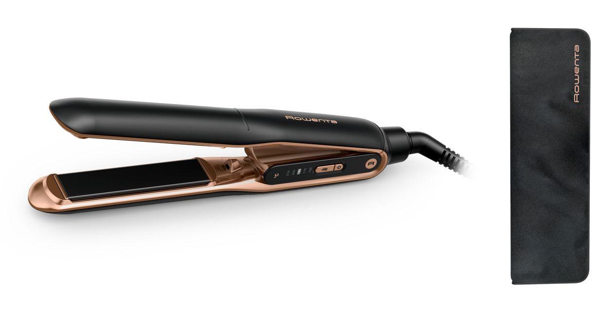 Alisador de Cabelo ROWENTA SF8120F0 (Cerâmica/Titânio - Preto)