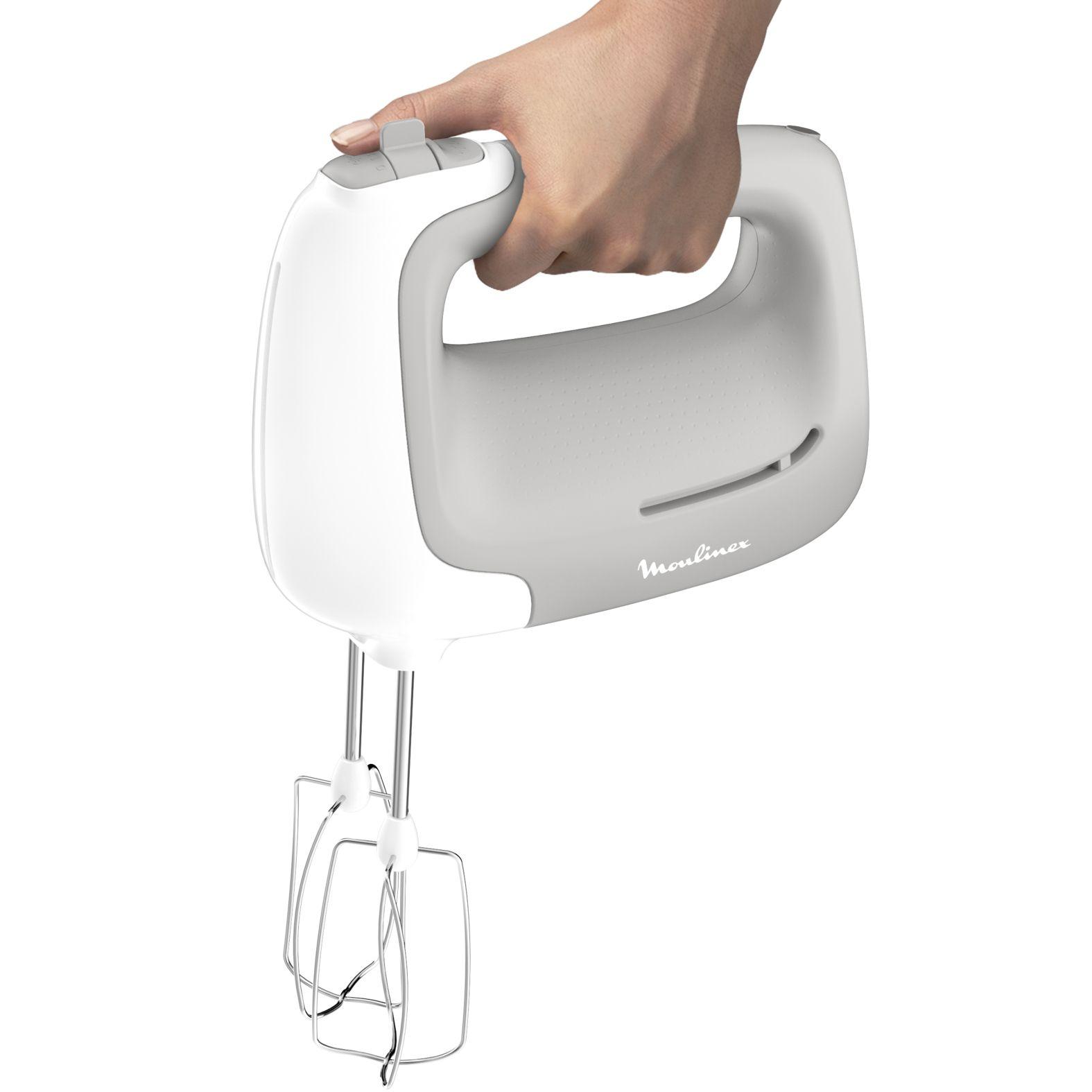 Batedeira MOULINEX HM450B10 Prep'Mix (450 W - Altura 13,1 cm - Branco e Cinzento) — miniatura 3