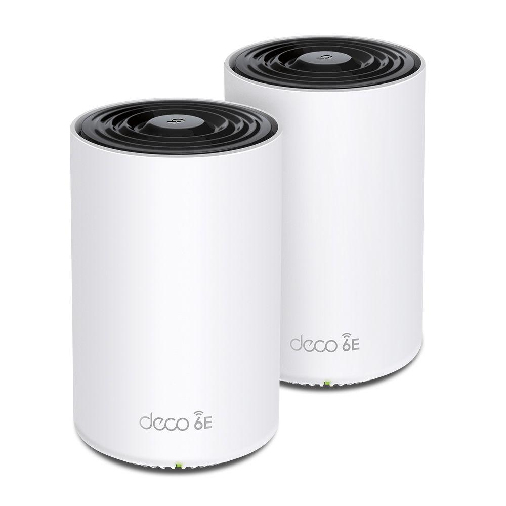Sistema Wi-Fi Mesh TP-LINK Deco XE75 Pro (2-Pack) (Wi-Fi 6E - 2 unidades - Branco)