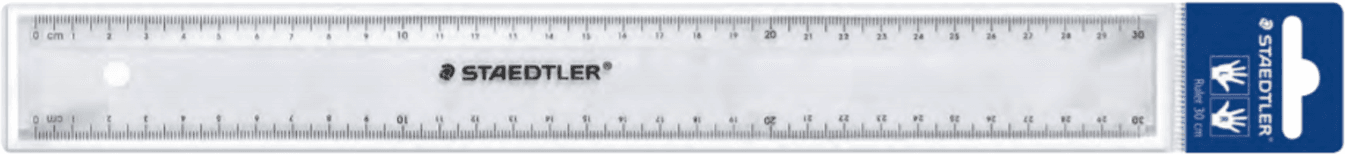 Régua STAEDTLER 562 300 PB (Plástico - 30 cm - Transparente)