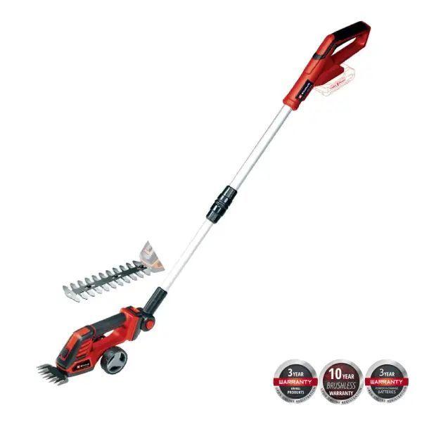 Tesoura de Relva e Arbustos EINHELL GE-CG 18/100 Li T-Solo (18 V - Preto/Vermelho)