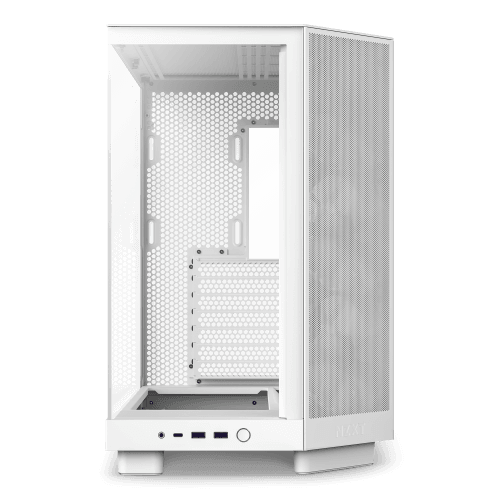 Caixa PC NZXT H6 Flow RGB (ATX, micro ATX, Mini-ITX - ATX, SFX, SFX-L - Midi Tower - Branco)
