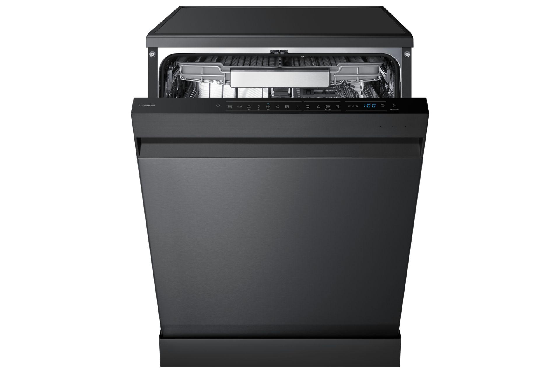 Máquina de Lavar Loiça Independente SAMSUNG DW70H73YCFEU1 (Largura 60 cm - 14 talheres - B - Preto), miniatura 2