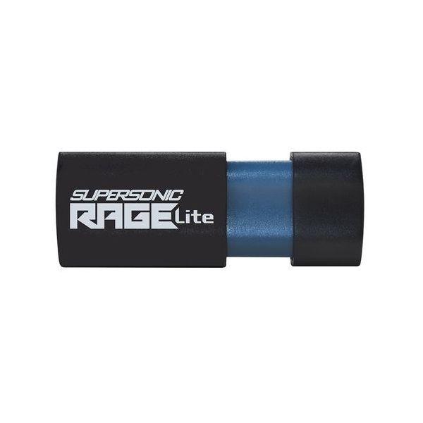 Pen USB PATRIOT Supersonic Rage Lite (Deslizante - USB Type-A - USB 3.2 Gen 1 - Preto/Azul)