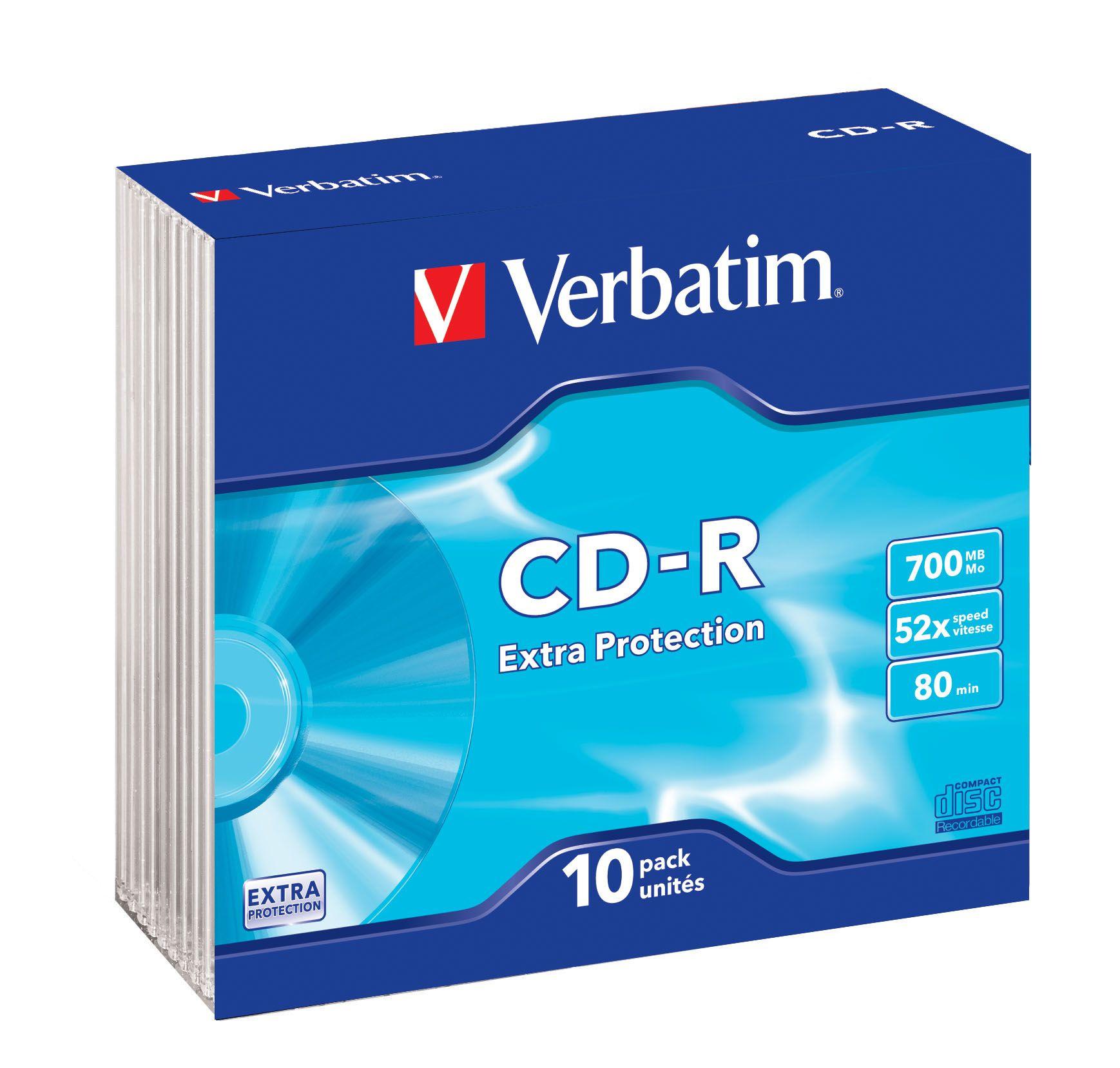 CD-R VERBATIM (700 MB - 52x - 10 unidades) — miniatura 2