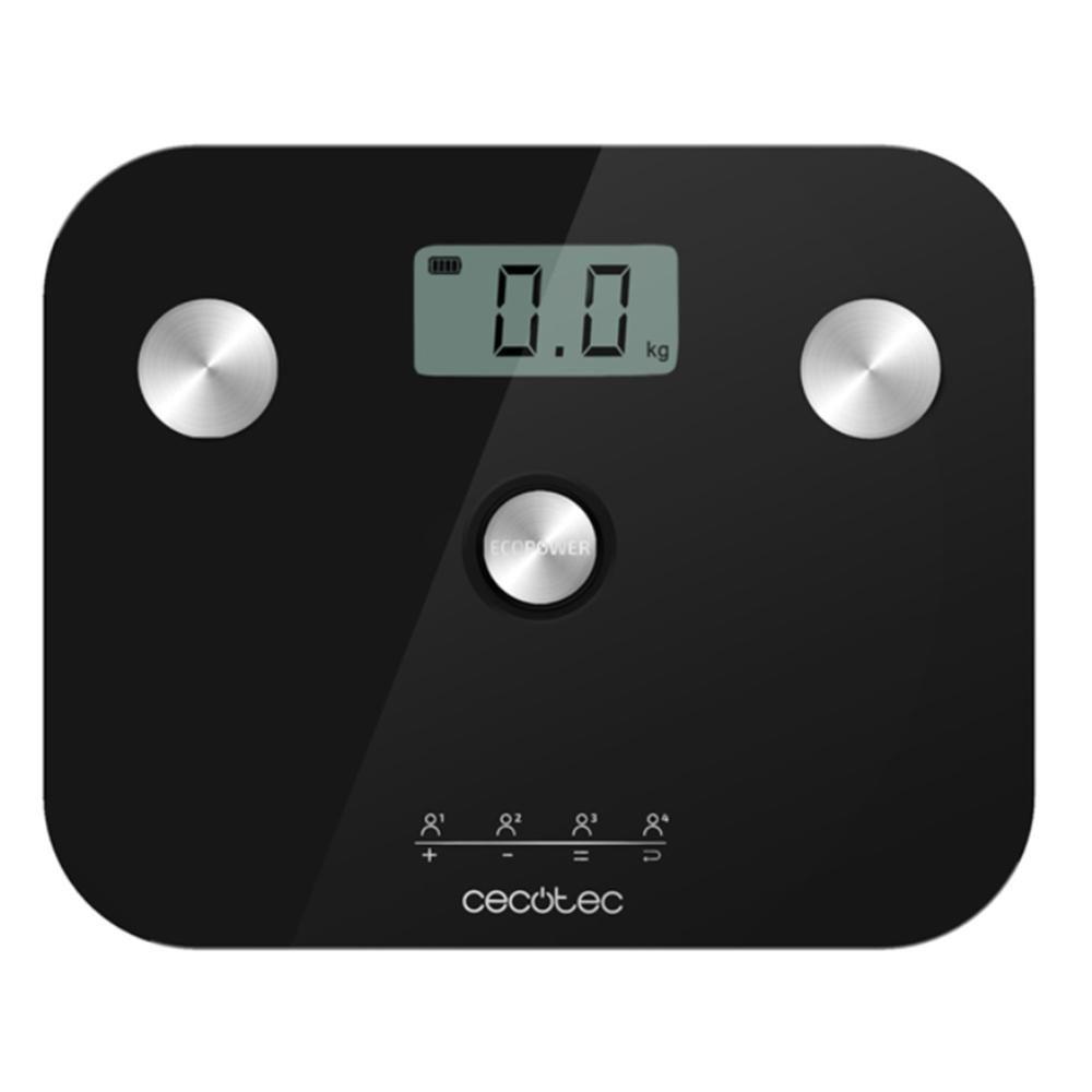 Balança Pessoal CECOTEC Surface Precision EcoPower 10100 Full Healthy (Vidro temperado - Preto)