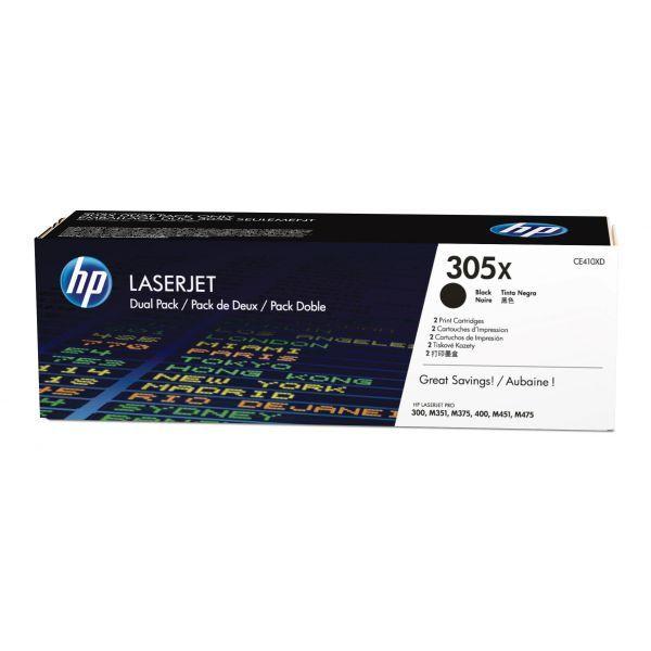 Toner HP 305X CE410XD (8000 páginas - Preto)