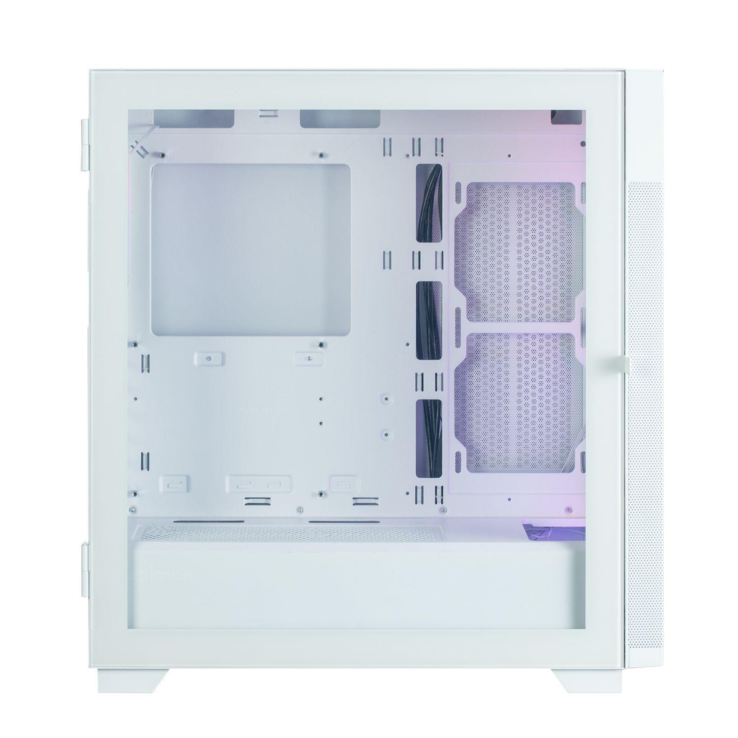 Caixa ATX ZALMAN S5 Neo (ATX, Micro ATX, Mini-ITX - Midi Tower - Plástico, aço, vidro temperado - Branco) — miniatura 5
