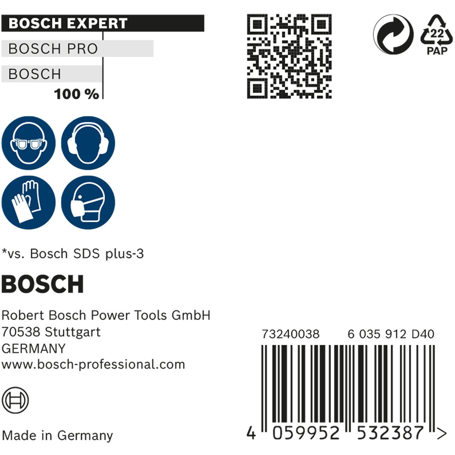 Conjunto de Brocas para Martelo Perfurador BOSCH EXPERT SDS plus-7X (6,5 x 200 x 265 mm - 10 unidades), miniatura 4