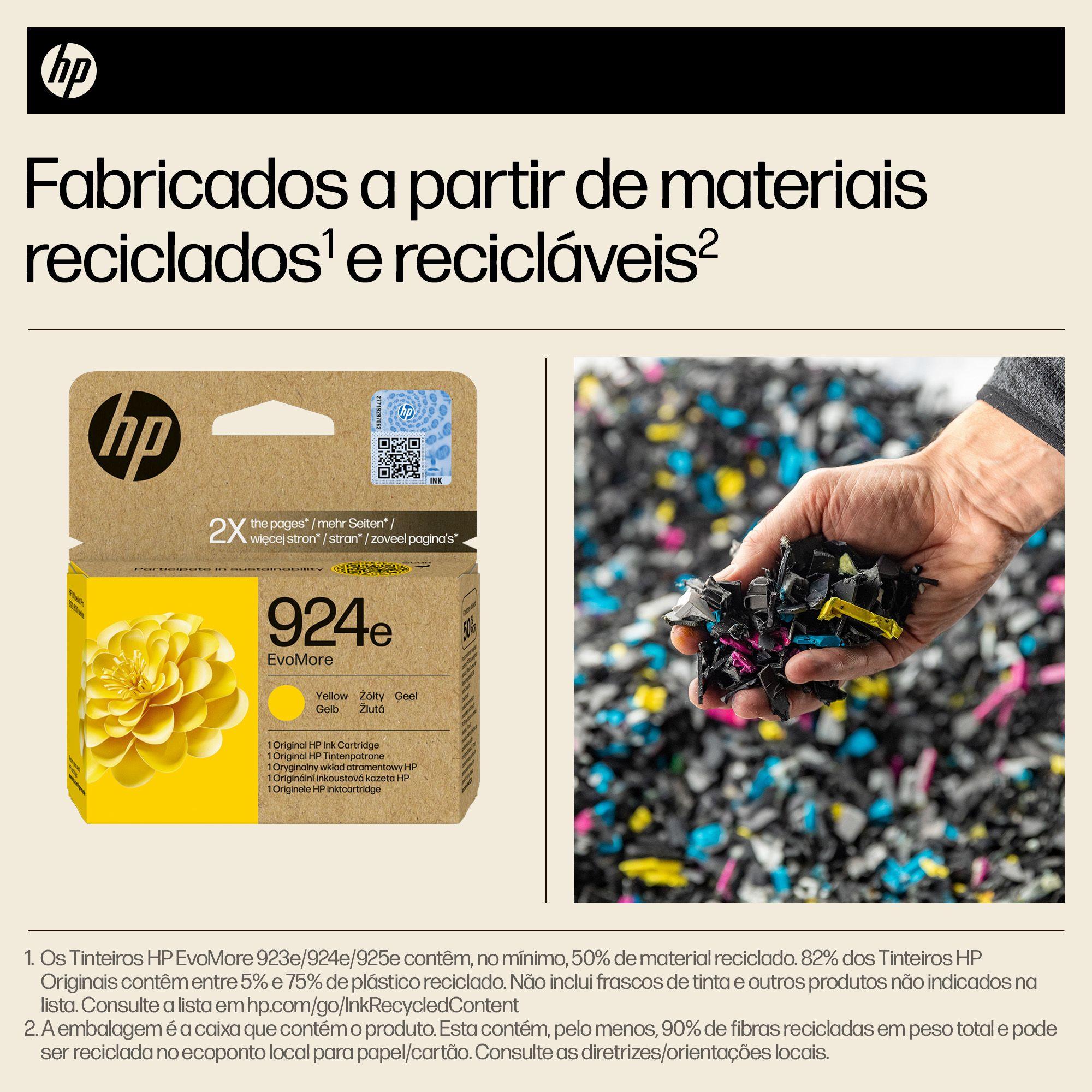 Tinteiro HP 924e (800 páginas - Amarelo), miniatura 2