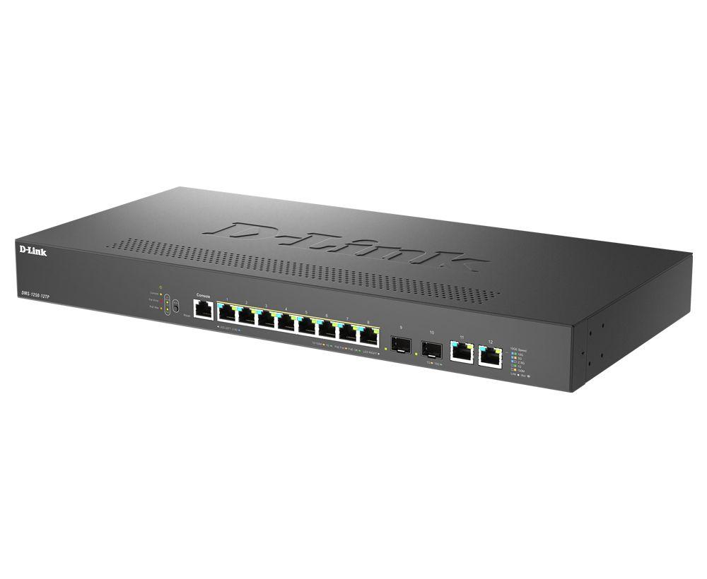 Switch Gerido D-LINK DMS-1250-12TP/E (5 a 14 - 2.5GBASE-T Ethernet - 100, 1000, 2500 Mbit/s - Preto), miniatura 3
