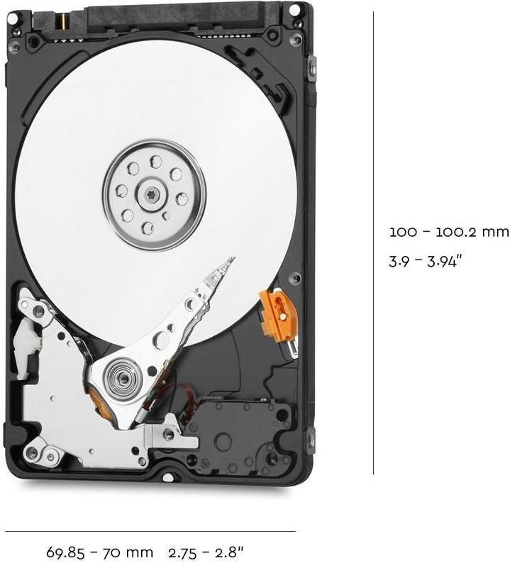 Disco Rígido Interno HDD WESTERN DIGITAL WD20SPZX (2 TB - 2.5" - SATA 6.0Gb/s - Prateado)