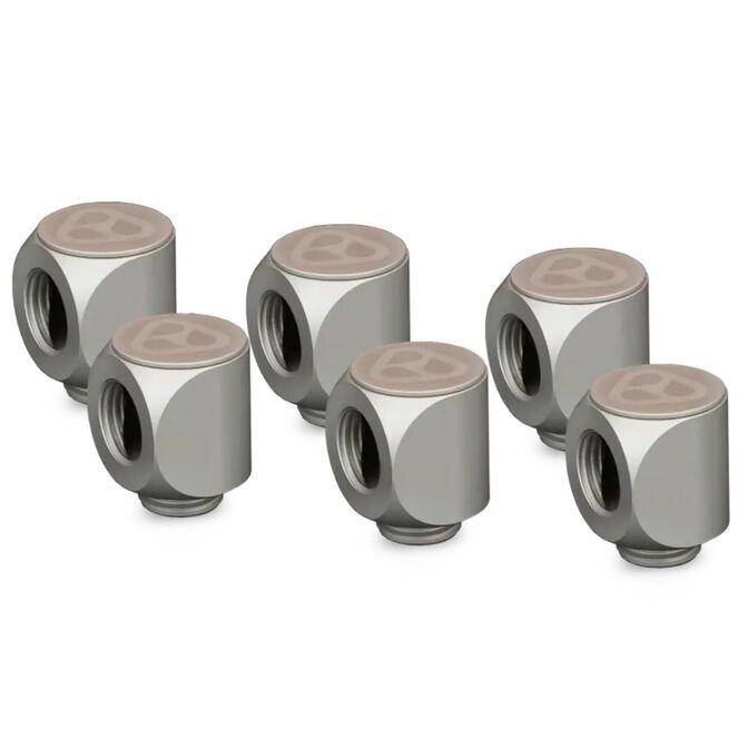 Conector Rotativo de 90° THERMAL GRIZZLY DeltaMate Rotary - 90° Nickel Mate (Pack de 6 - Níquel)