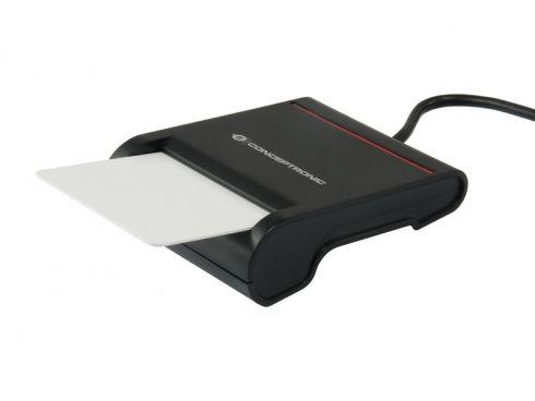 Leitor de Cartões de Identificação CONCEPTRONIC SCR01B (USB 2.0 - Preto), miniatura 4
